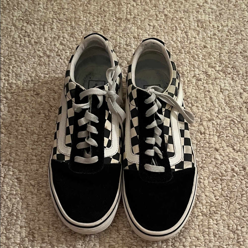Vans Black and White Checkered Sneakers